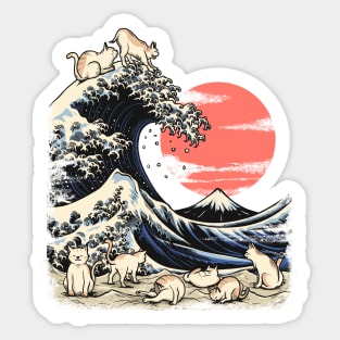 Catnagawa Wave Sticker